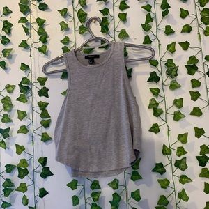 Forever 21 grey crop top.